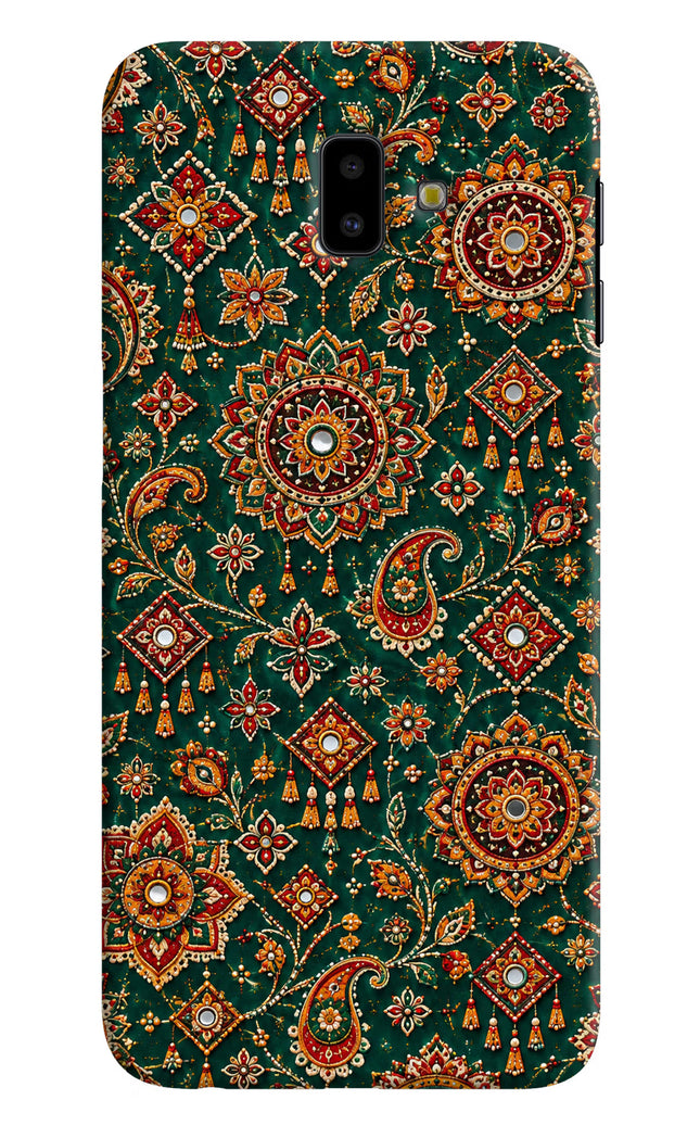 Green Pataka Samsung J6 plus Hard Case Back Cover by Casekaro