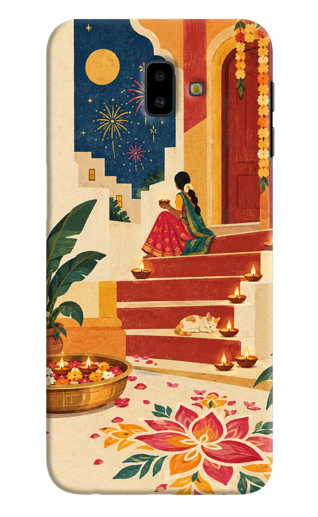Diwali Rangoli Samsung J6 plus Hard Case Back Cover by Casekaro