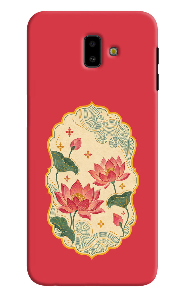 Pink Lotus Samsung J6 plus Hard Case Back Cover by Casekaro
