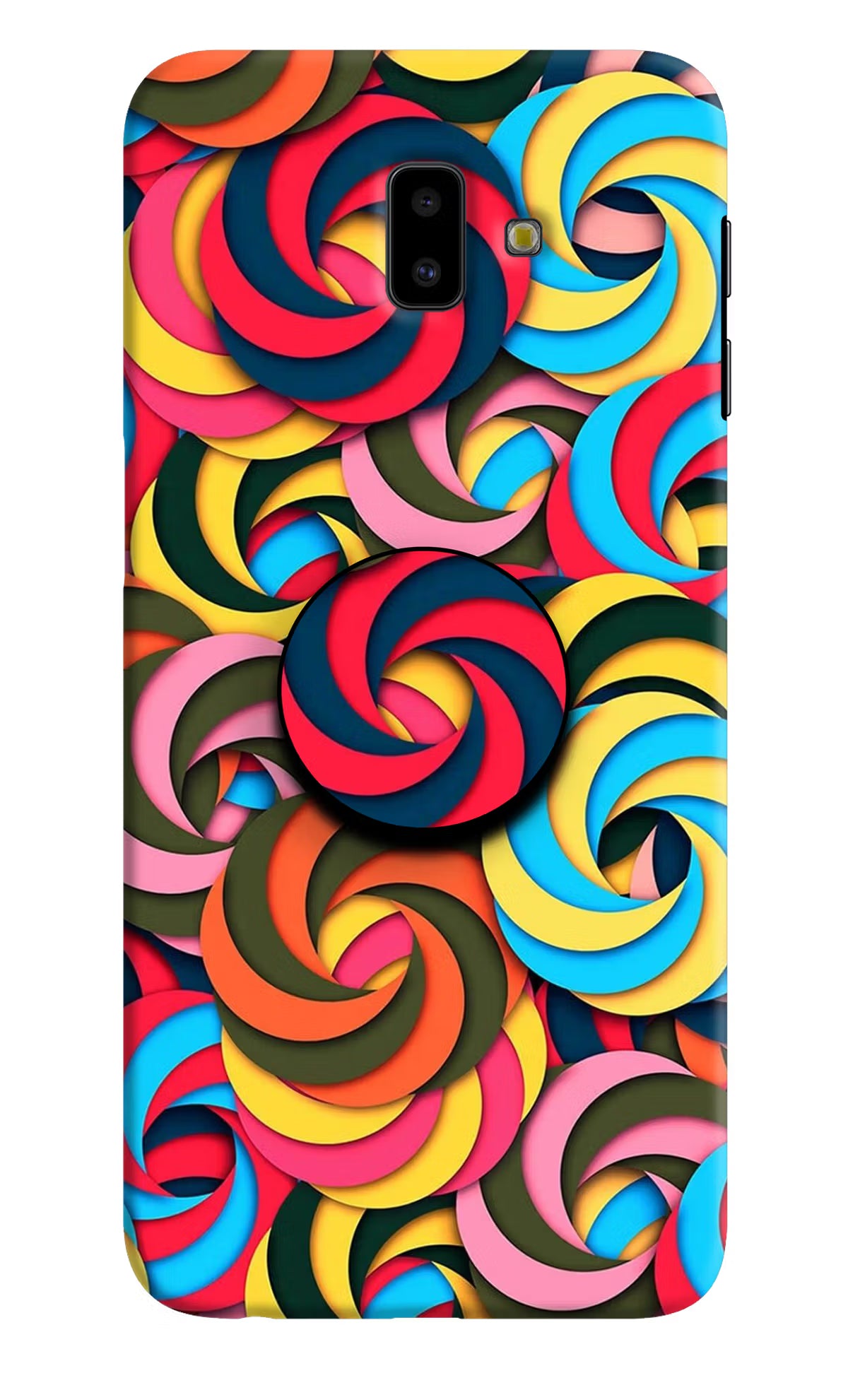 Spiral Pattern Samsung J6 plus Pop Case by Casekaro