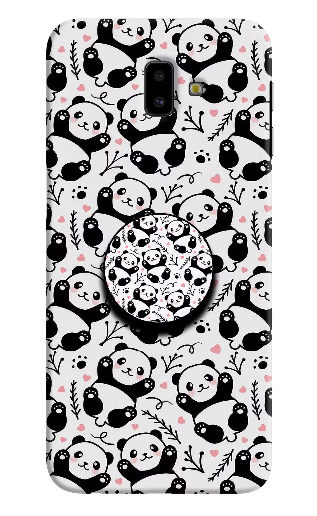 Cute Panda Samsung J6 plus Pop Case by Casekaro