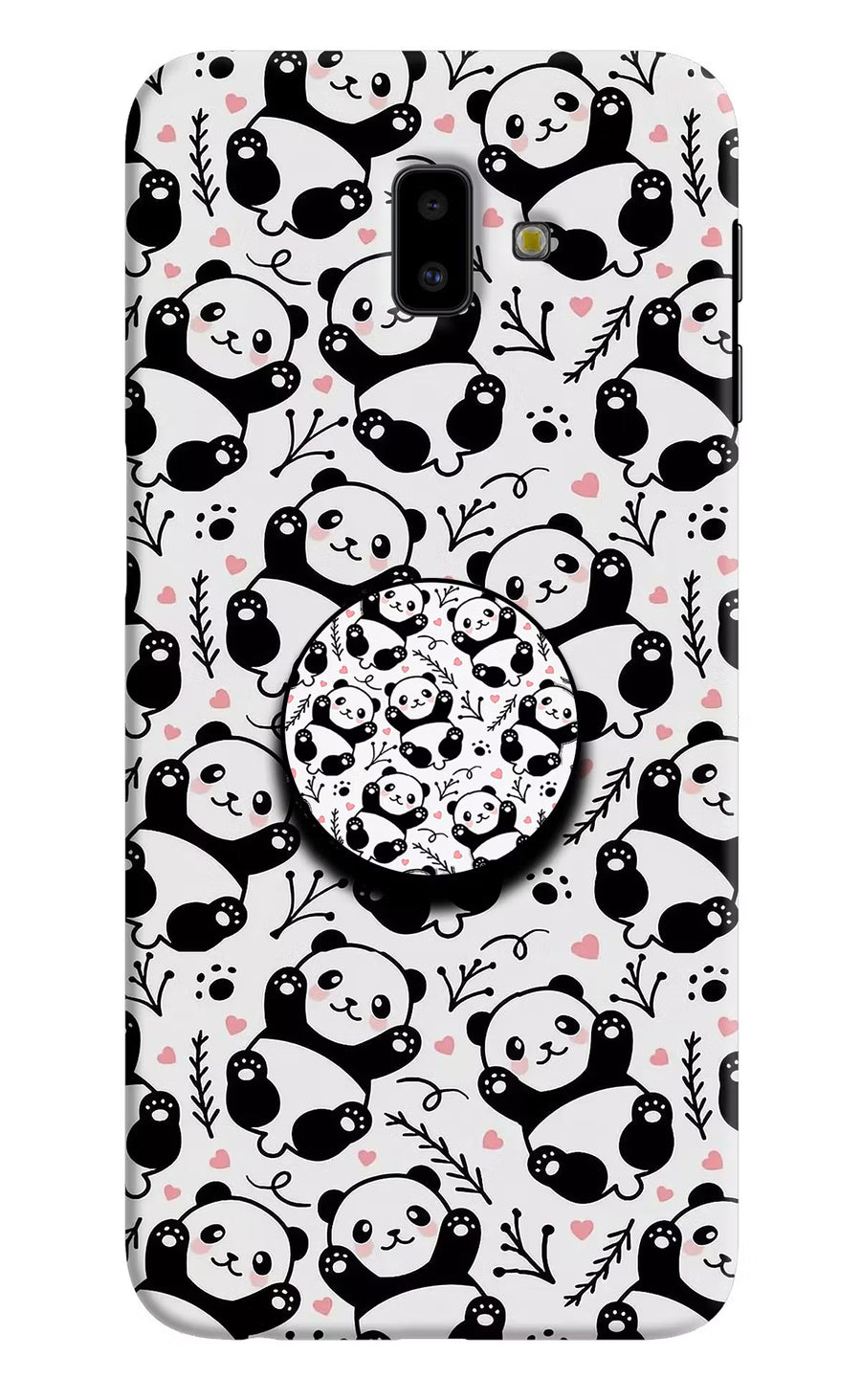 Cute Panda Samsung J6 plus Pop Case, Hard case