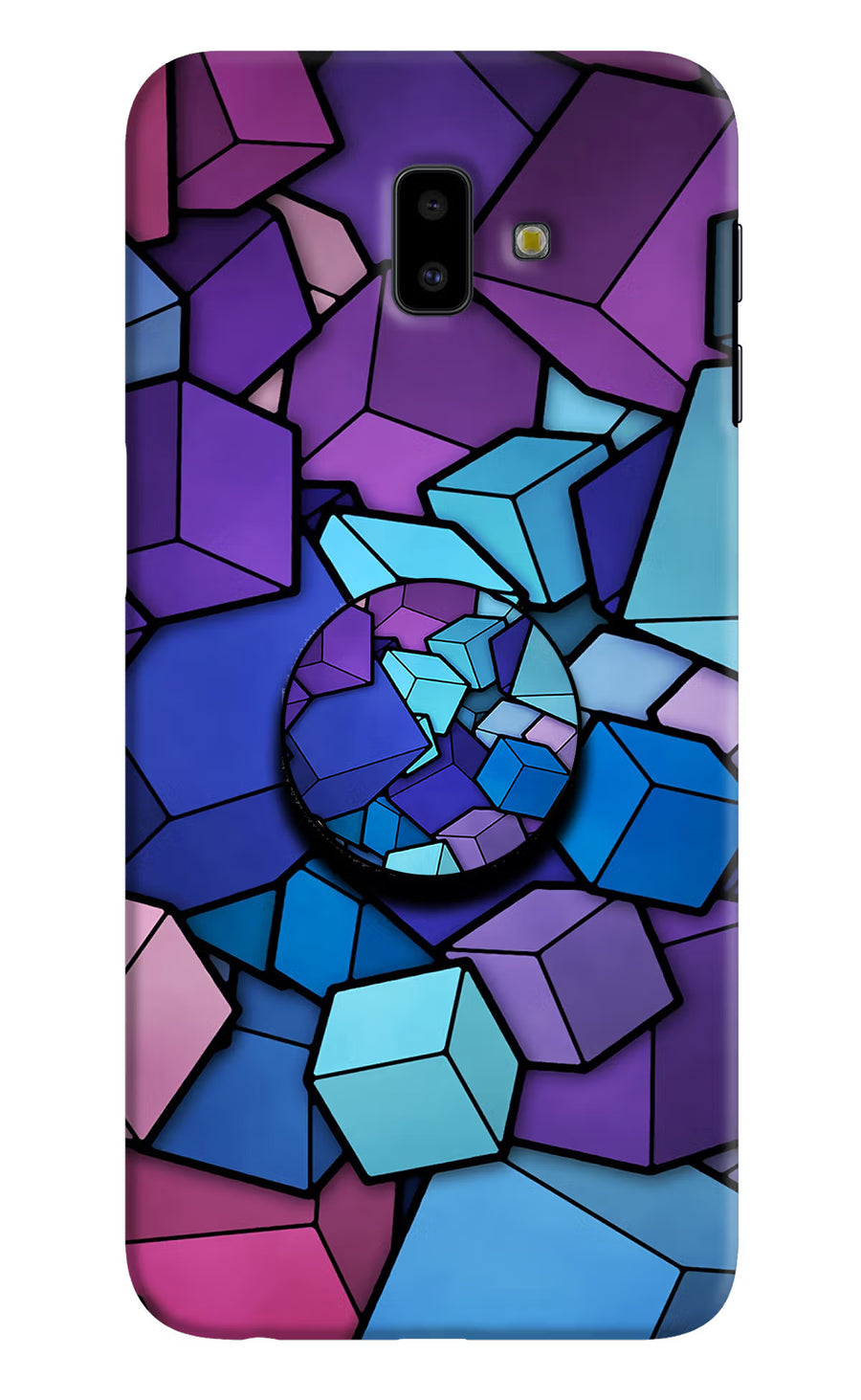 Cubic Abstract Samsung J6 plus Pop Case, Hard case