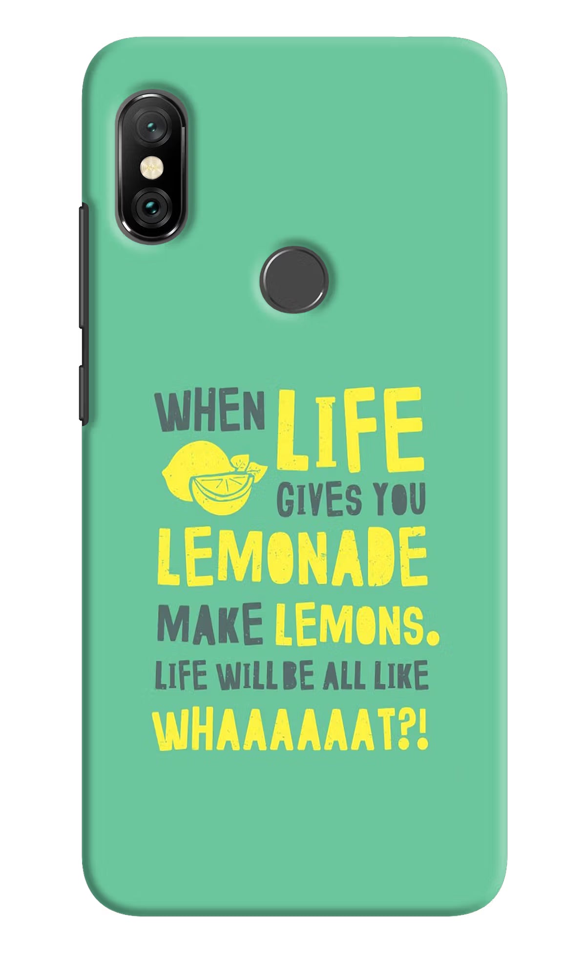 Quote Redmi Note 6 Pro Hard Case Back Cover by Casekaro