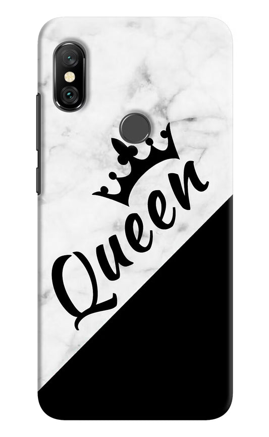 Queen Redmi Note 6 Pro Hard Case Back Cover by Casekaro