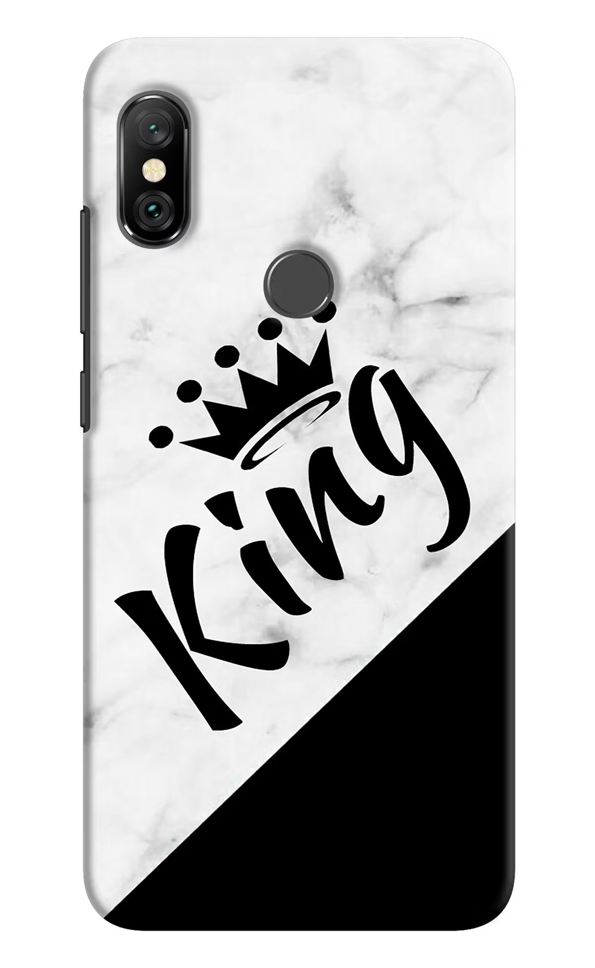King Redmi Note 6 Pro Hard Case Back Cover by Casekaro