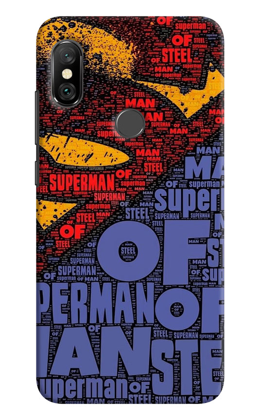 Superman Redmi Note 6 Pro Hard Case Back Cover by Casekaro