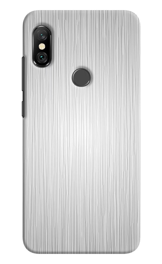 Wooden Grey Texture Redmi Note 6 Pro Hard Case Back Cover by Casekaro