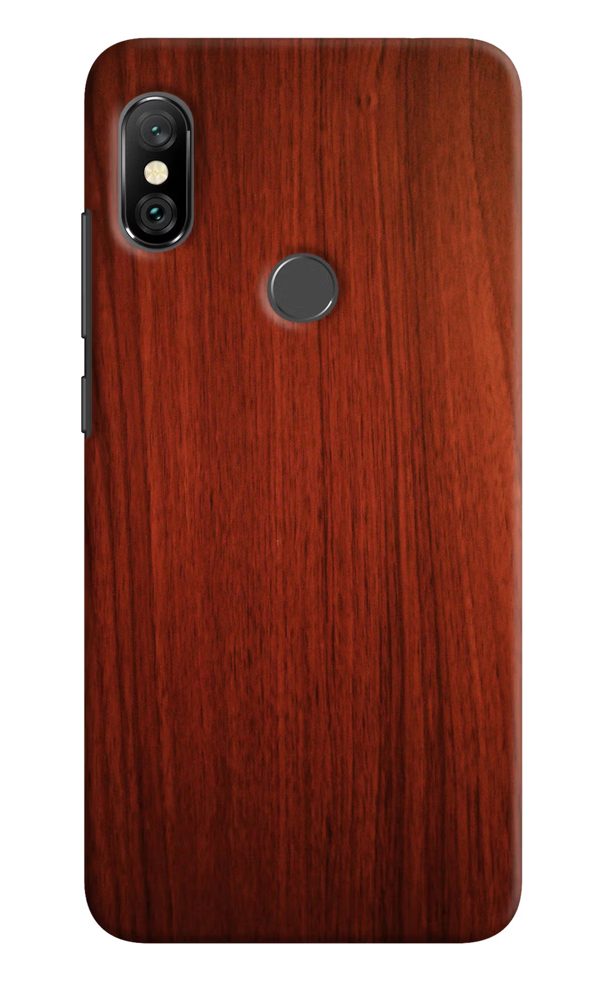 Wooden Plain Pattern Redmi Note 6 Pro Hard Case Back Cover by Casekaro