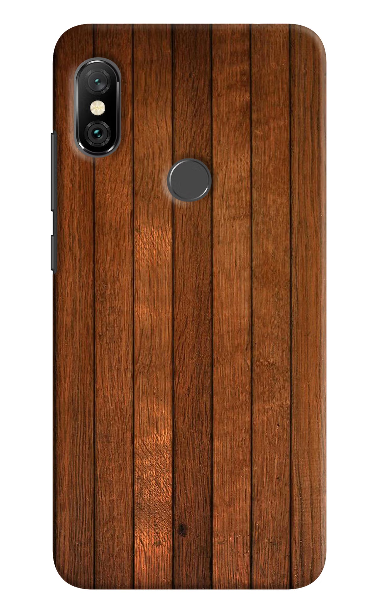 Wooden Artwork Bands Redmi Note 6 Pro Hard Case Back Cover by Casekaro