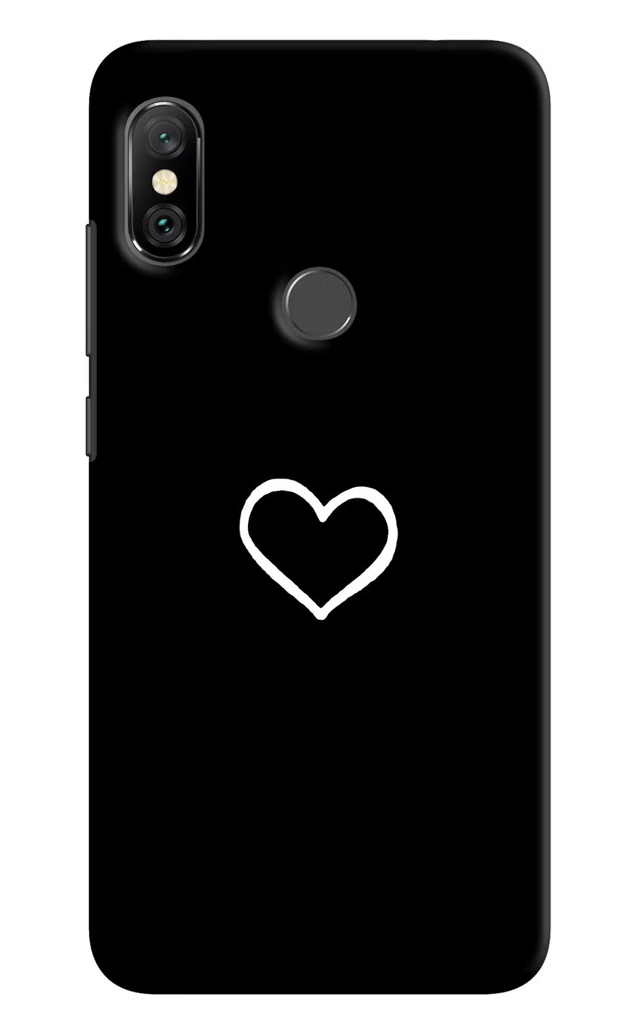 Heart Redmi Note 6 Pro Back Cover, Hard case