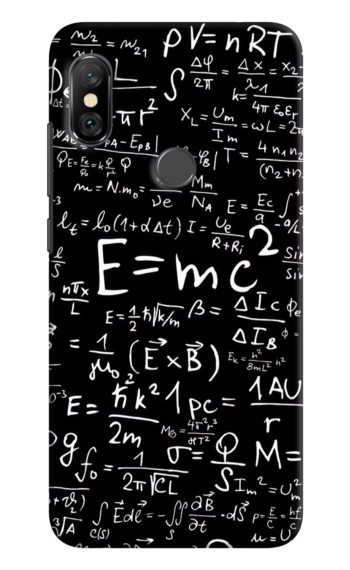 Physics Formula Redmi Note 6 Pro Hard Case Back Cover by Casekaro