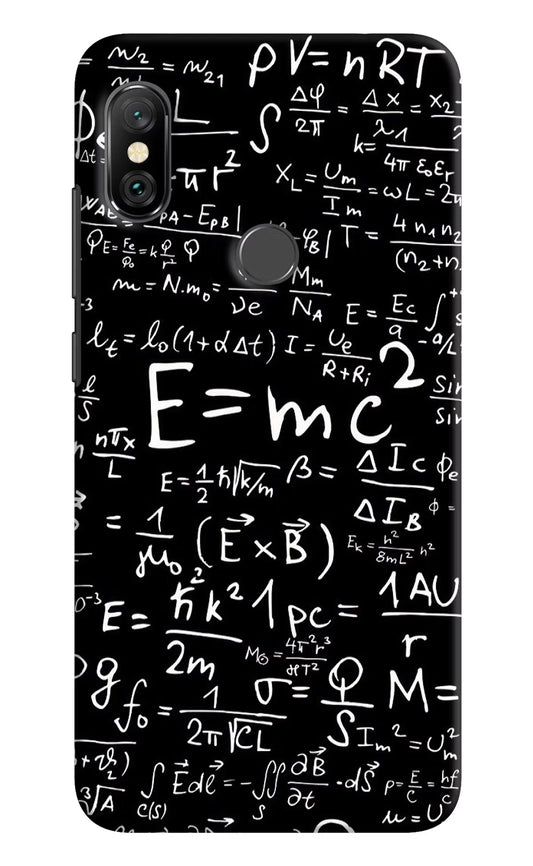 Physics Formula Redmi Note 6 Pro Hard Case Back Cover by Casekaro