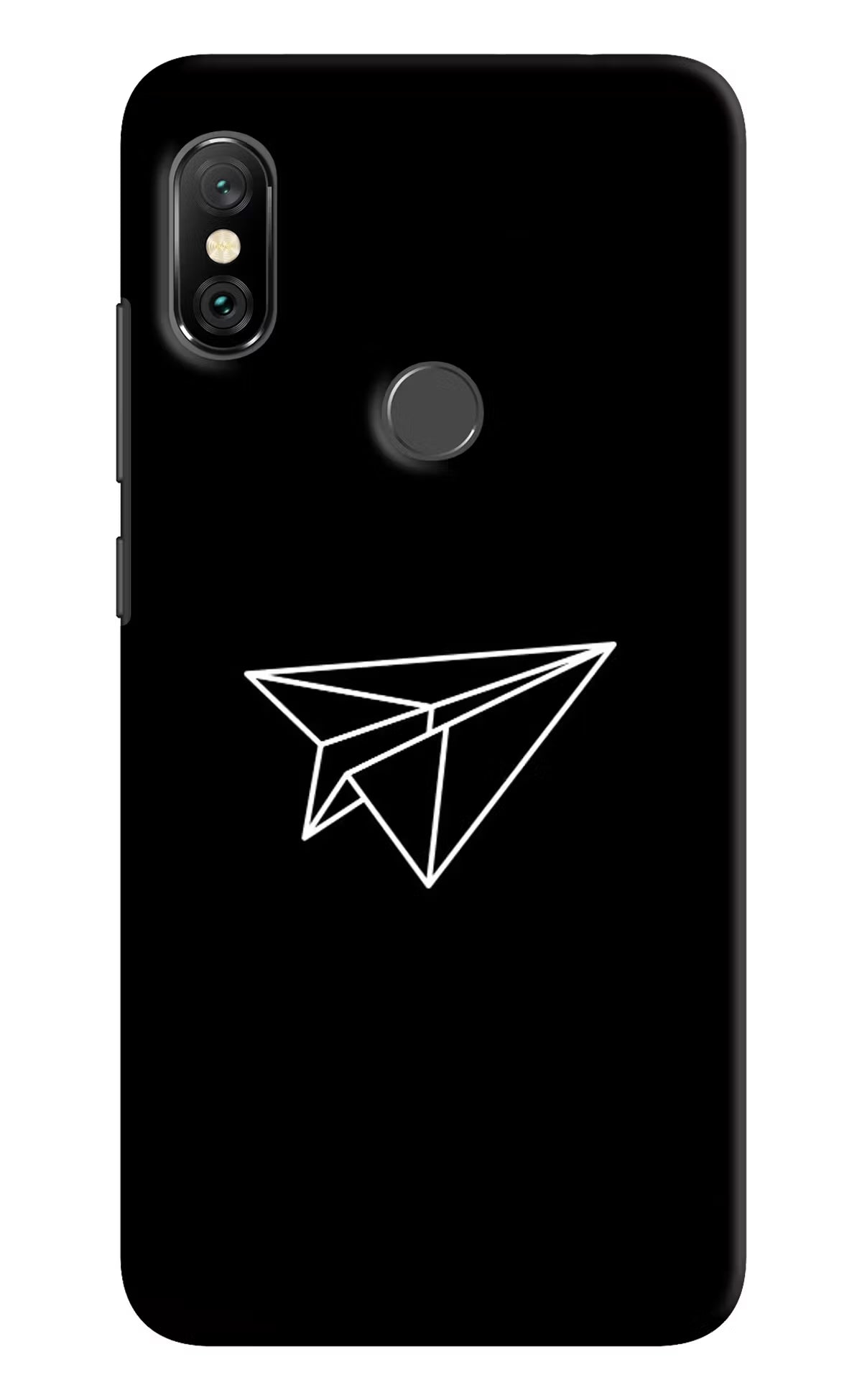 Paper Plane White Redmi Note 6 Pro Hard Case Back Cover by Casekaro