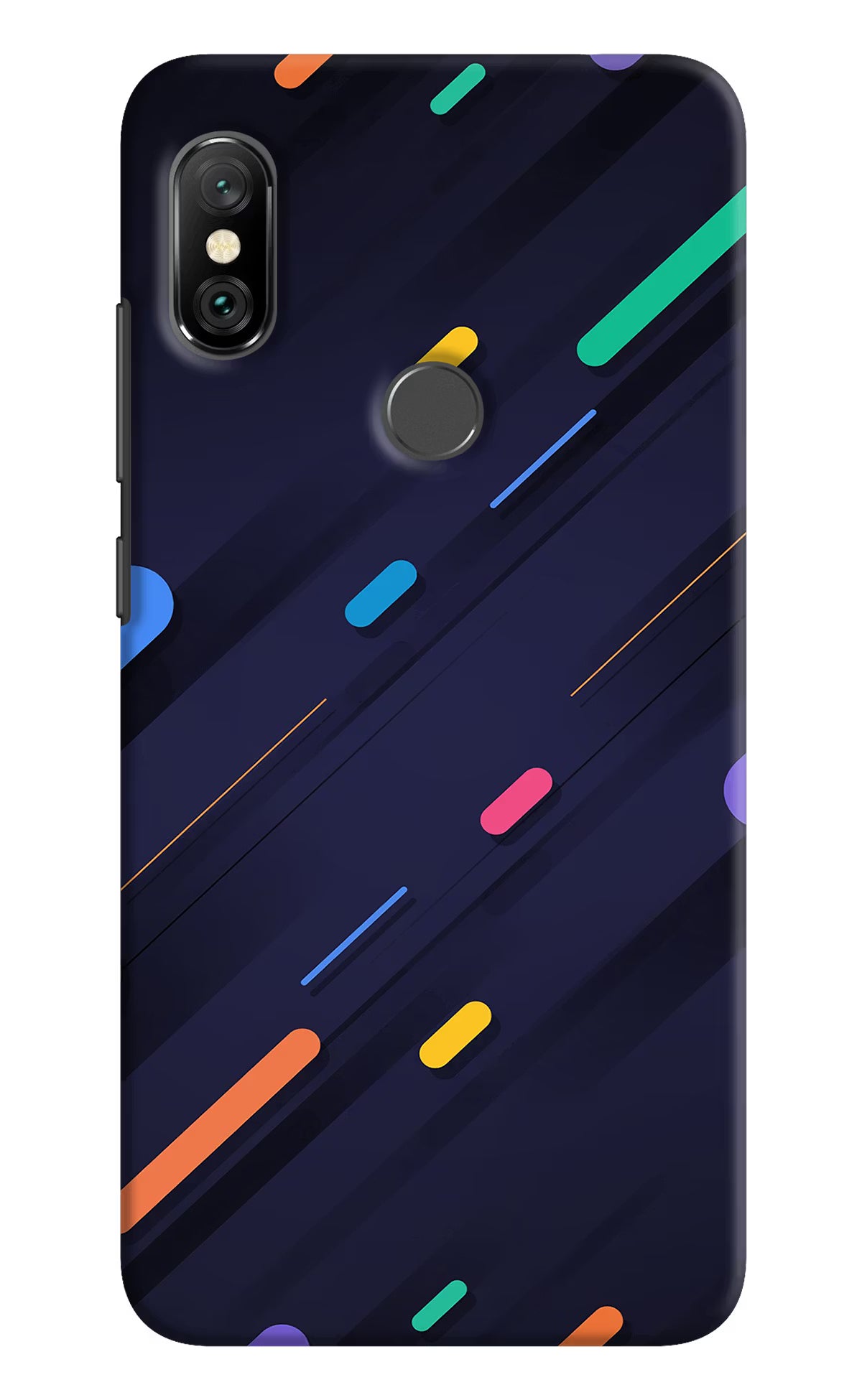 Abstract Design Redmi Note 6 Pro Hard Case Back Cover by Casekaro