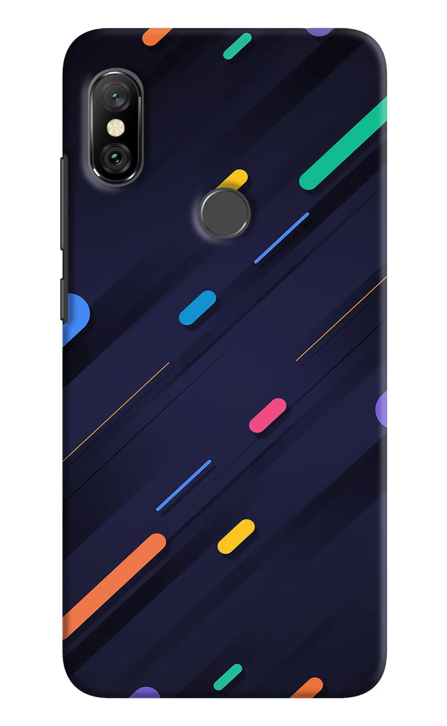 Abstract Design Redmi Note 6 Pro Back Cover, Hard case