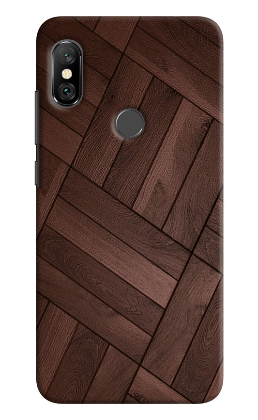 Wooden Texture Design Redmi Note 6 Pro Hard Case Back Cover by Casekaro