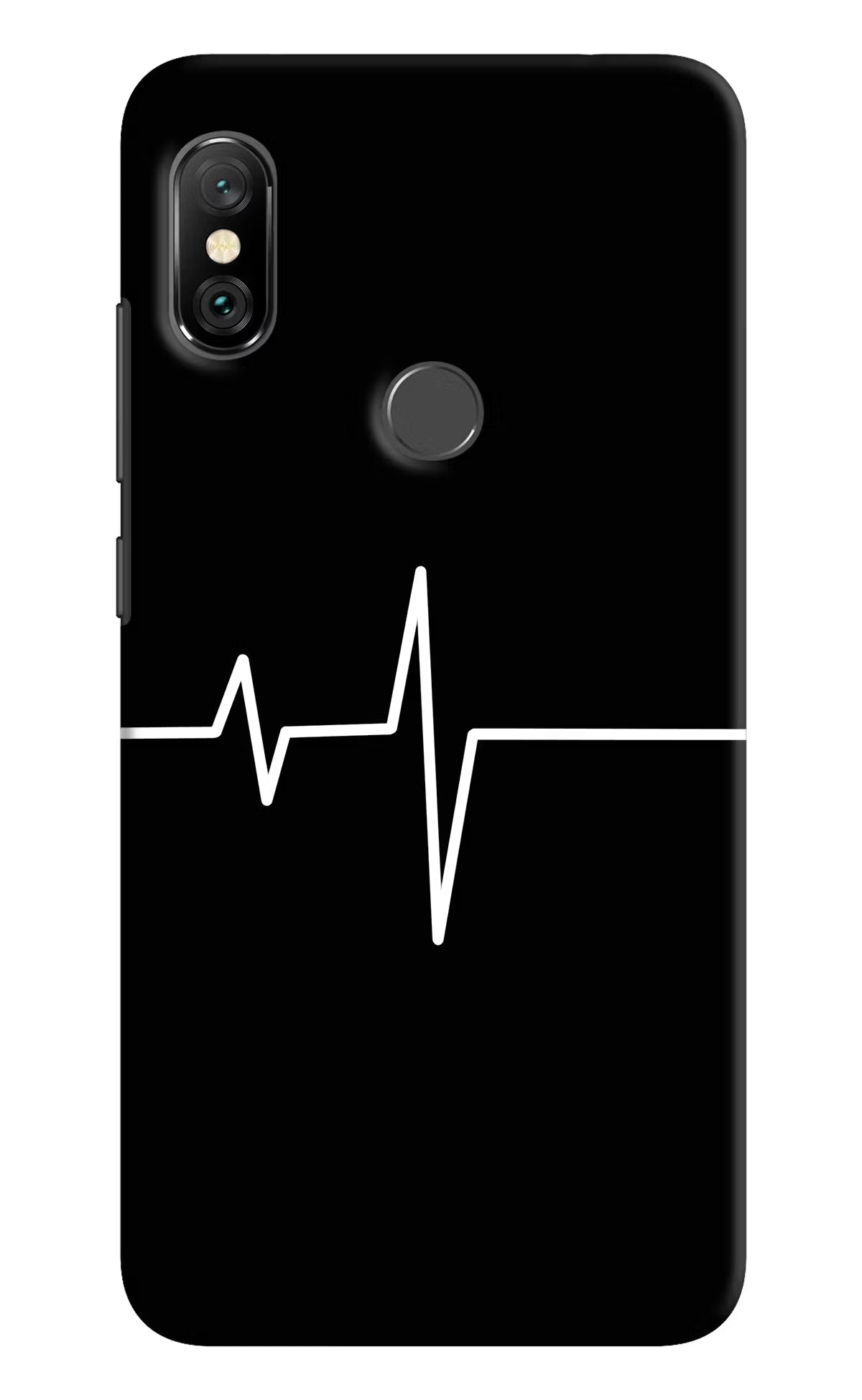Heart Beats Redmi Note 6 Pro Hard Case Back Cover by Casekaro