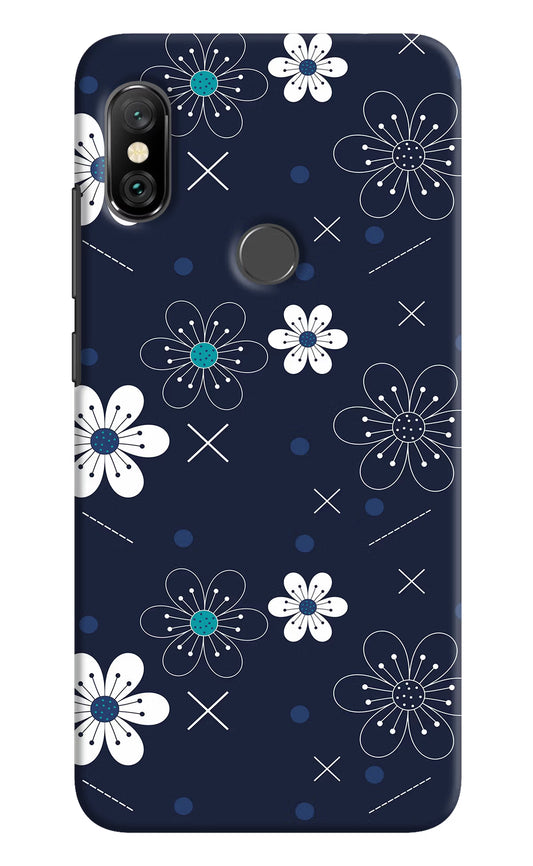 Flowers Redmi Note 6 Pro Hard Case Back Cover by Casekaro