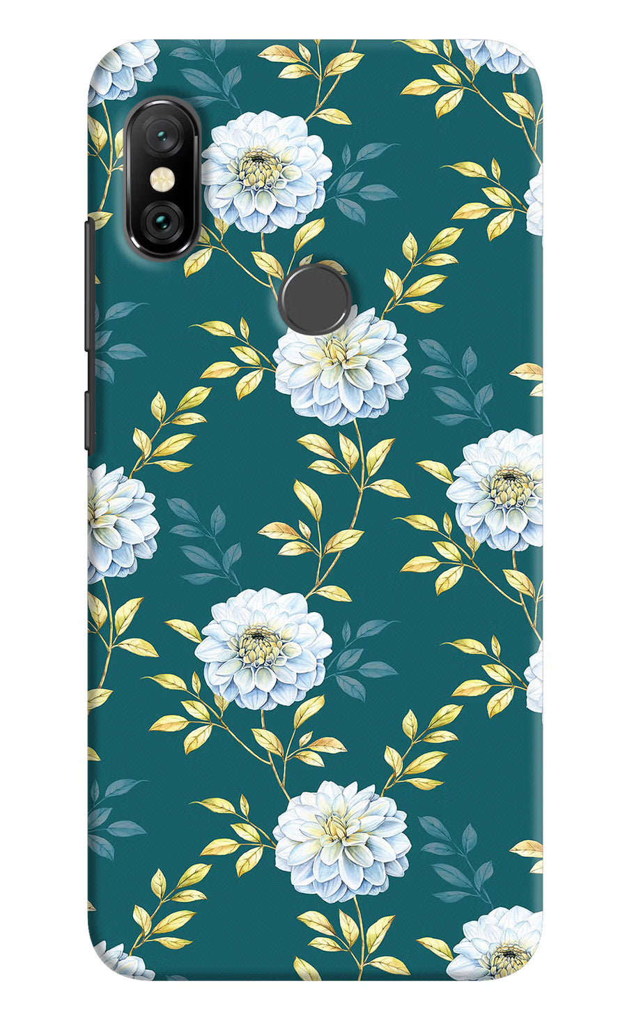 Flowers Redmi Note 6 Pro Back Cover, Hard case
