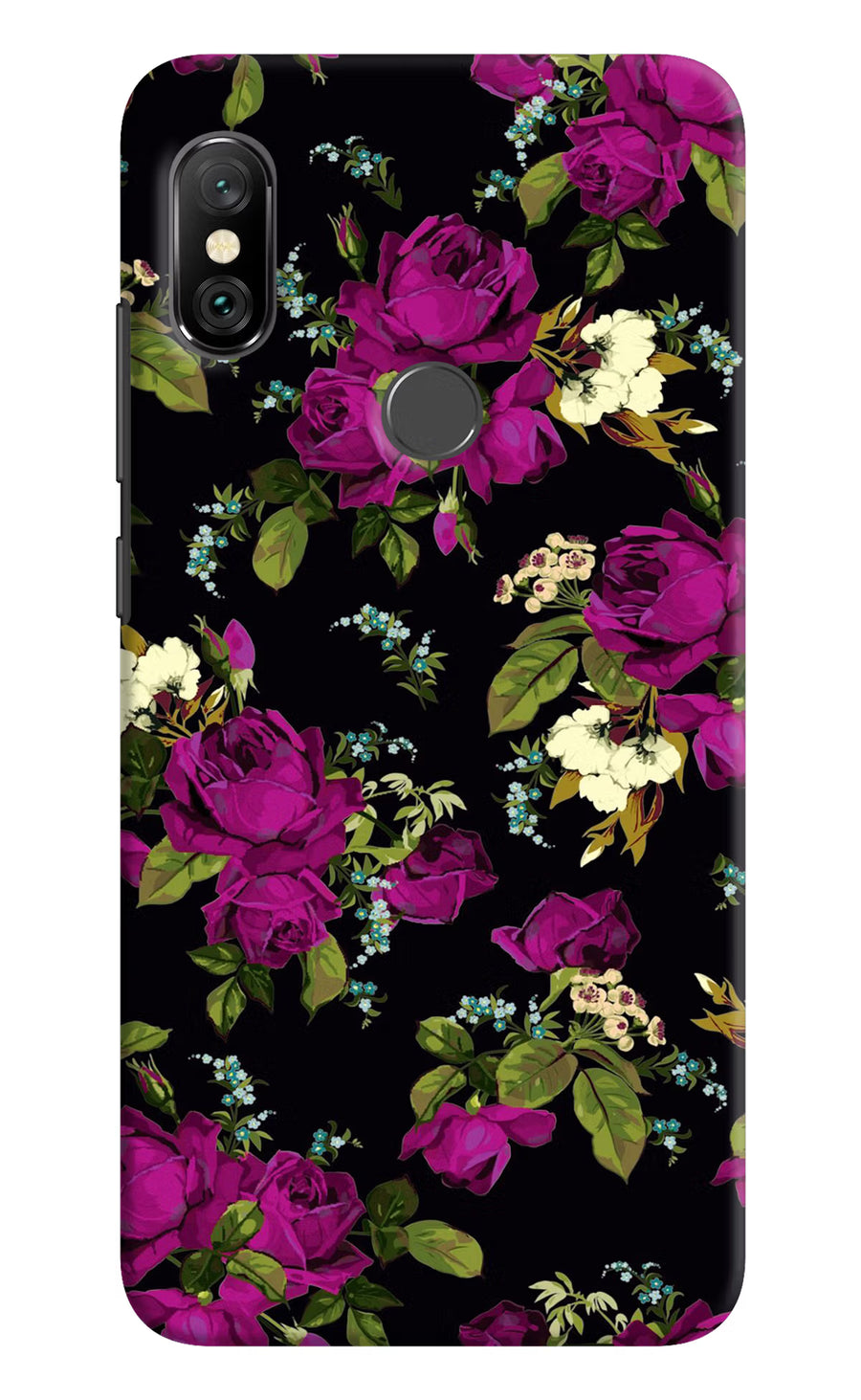 Flowers Redmi Note 6 Pro Back Cover, Hard case