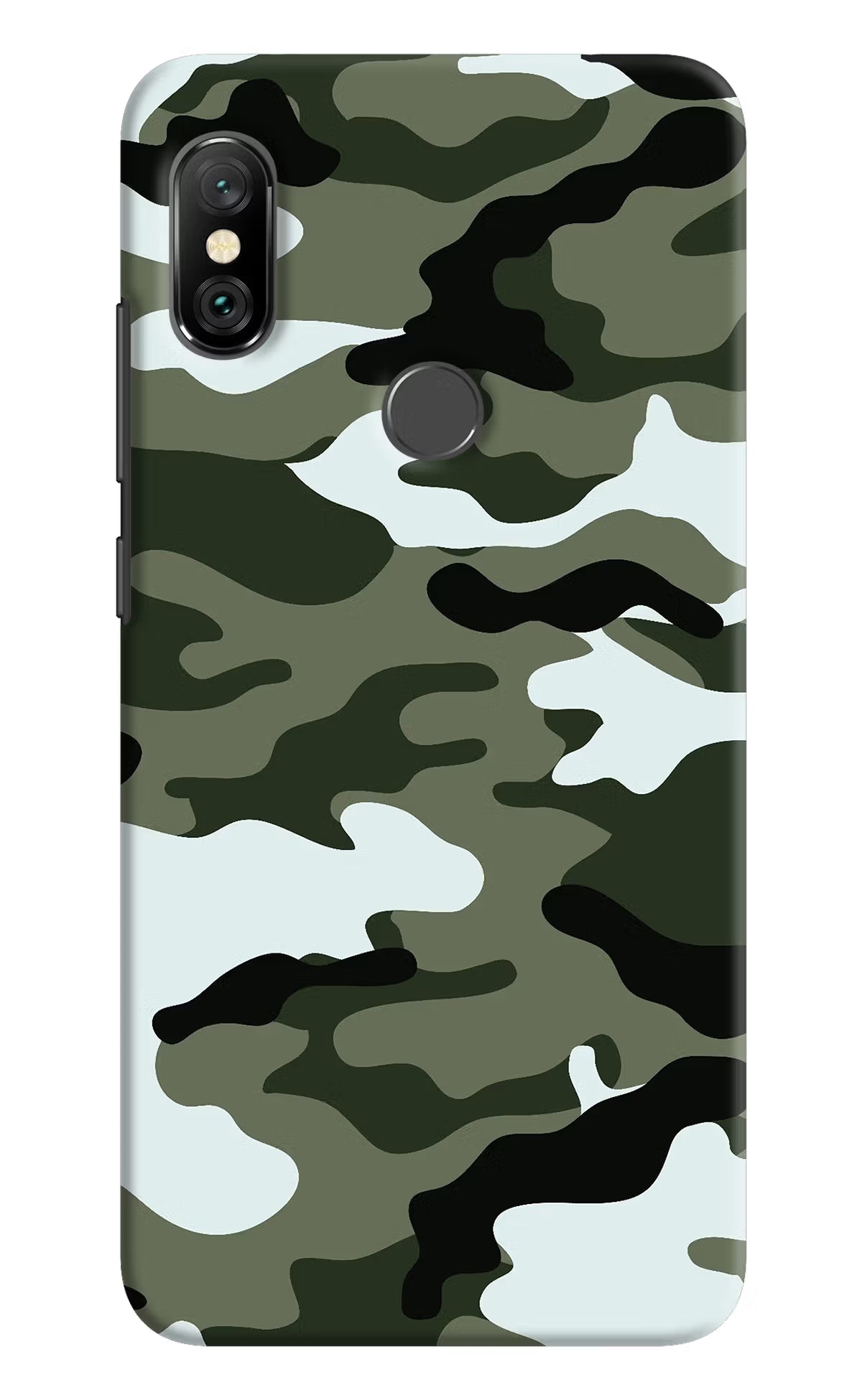 Camouflage Redmi Note 6 Pro Hard Case Back Cover by Casekaro