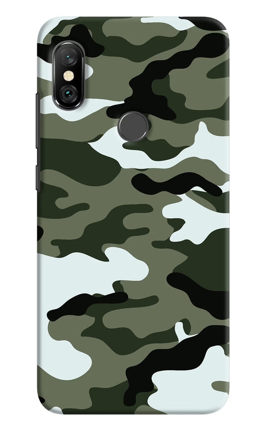 Camouflage Redmi Note 6 Pro Hard Case Back Cover by Casekaro