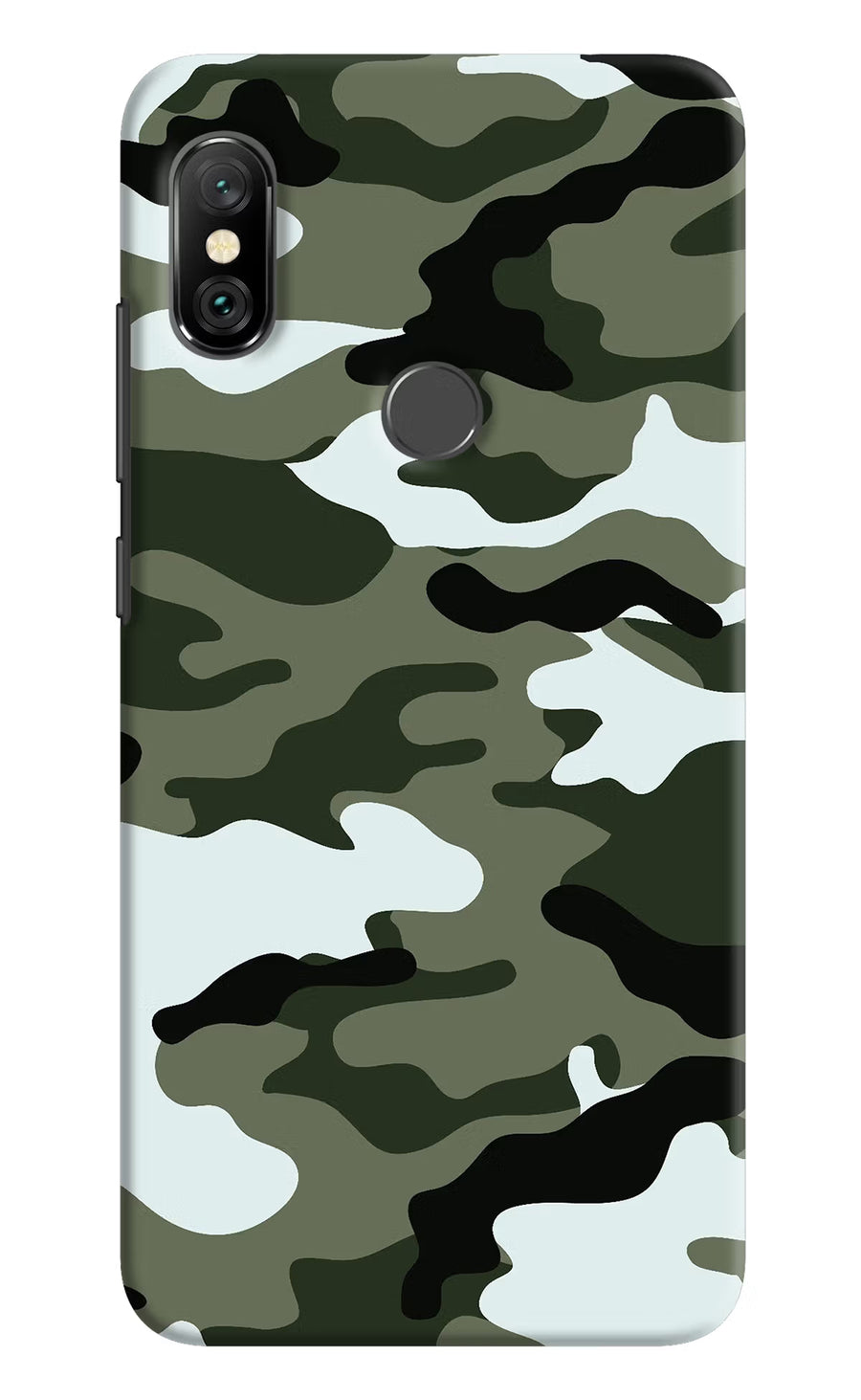 Camouflage Redmi Note 6 Pro Back Cover, Hard case