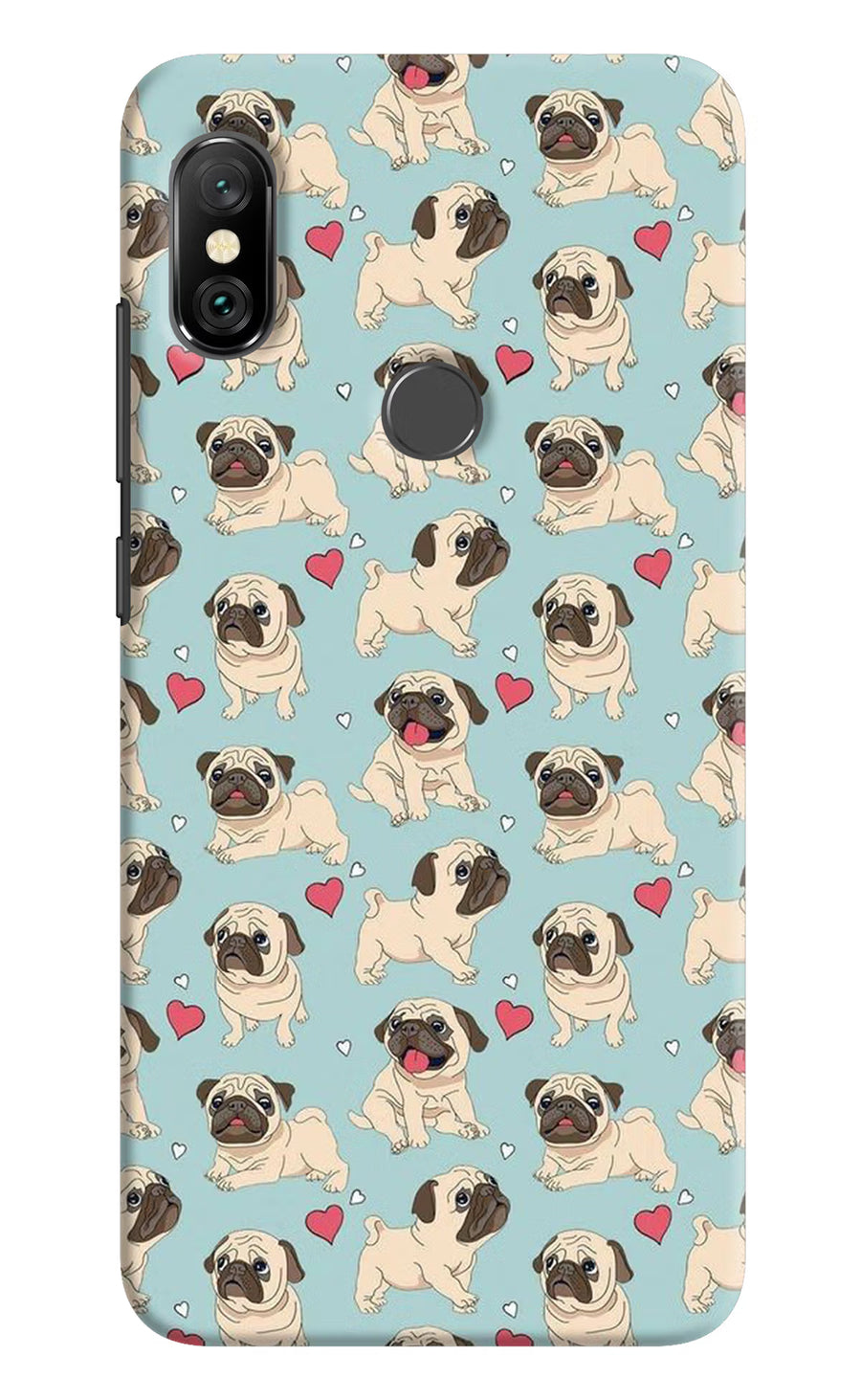 Pug Dog Redmi Note 6 Pro Back Cover, Hard case