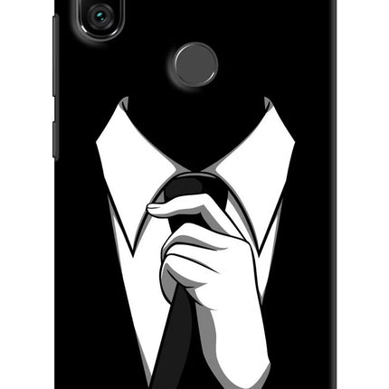 Black Tie Redmi Note 6 Pro Hard Case Back Cover by Casekaro
