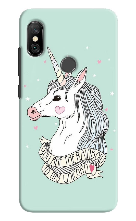 Unicorn Wallpaper Redmi Note 6 Pro Hard Case Back Cover by Casekaro
