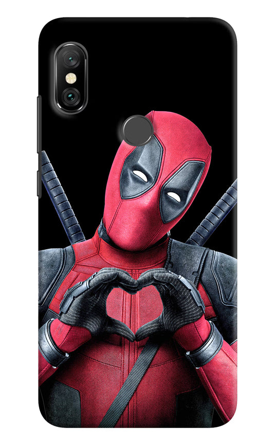 Deadpool Redmi Note 6 Pro Hard Case Back Cover by Casekaro