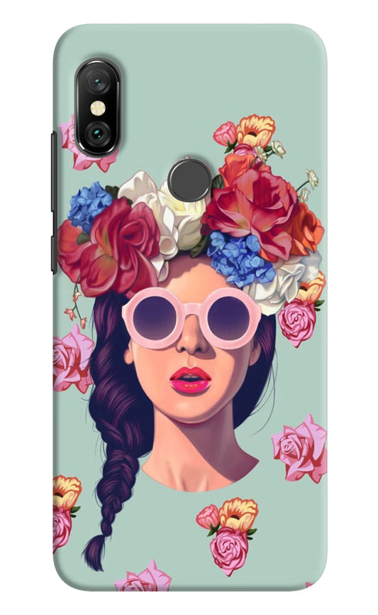 Pretty Girl Redmi Note 6 Pro Hard Case Back Cover by Casekaro
