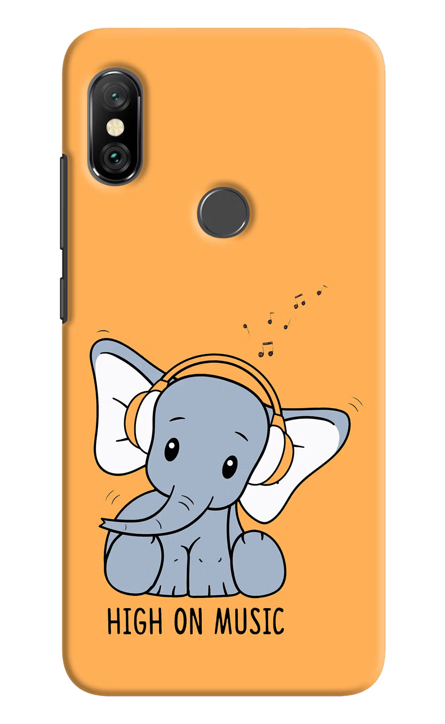 High On Music Redmi Note 6 Pro Back Cover, Hard case