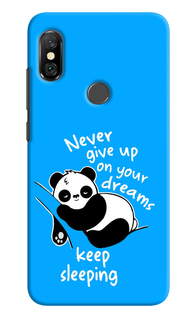 Keep Sleeping Redmi Note 6 Pro Hard Case Back Cover by Casekaro