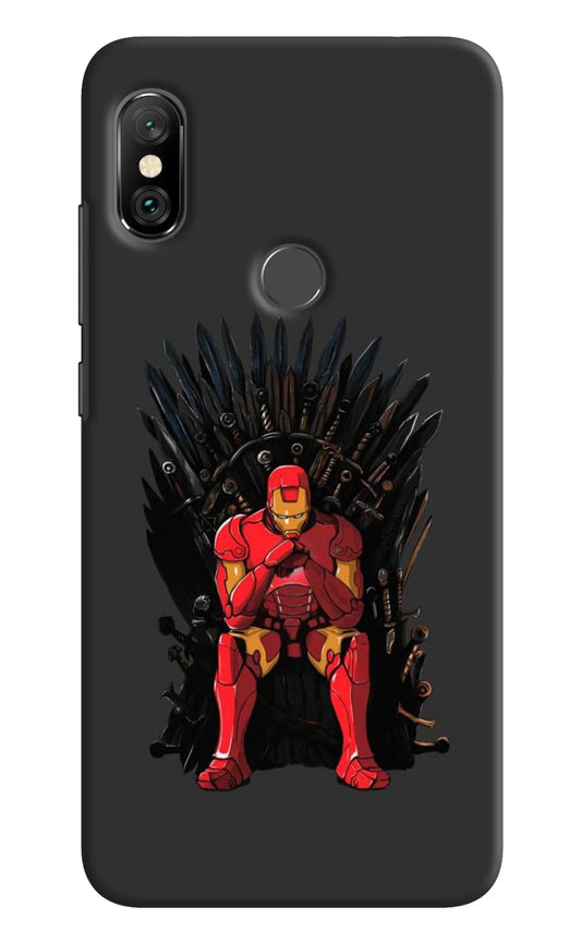 Ironman Throne Redmi Note 6 Pro Hard Case Back Cover by Casekaro
