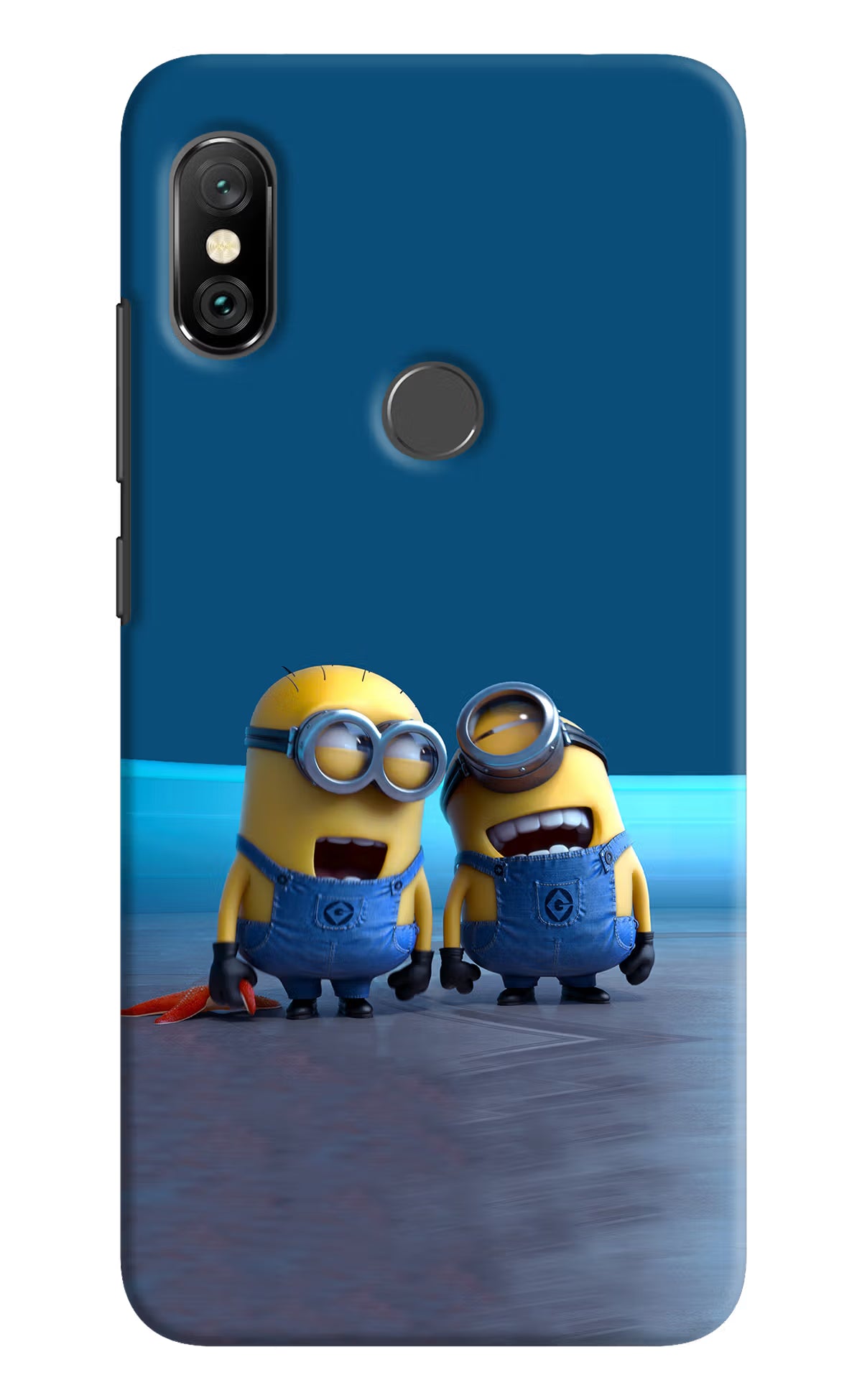 Minion Laughing Redmi Note 6 Pro Hard Case Back Cover by Casekaro