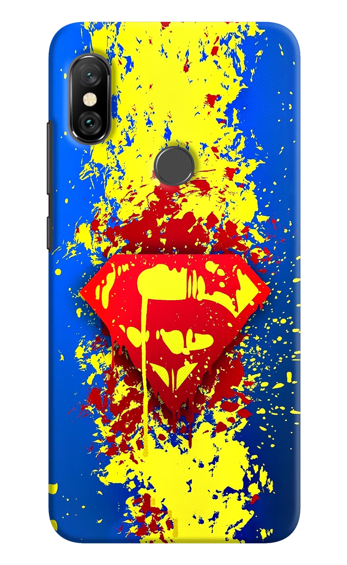 Superman logo Redmi Note 6 Pro Hard Case Back Cover by Casekaro