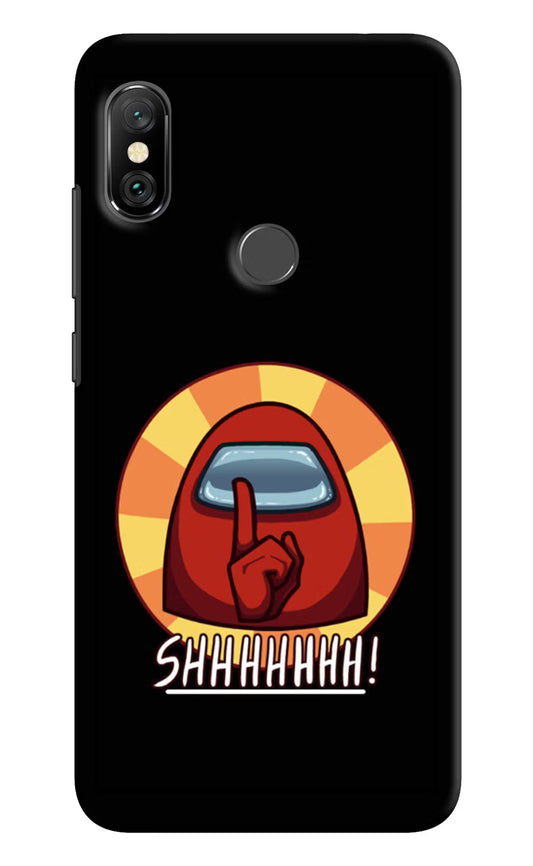 Among Us Shhh! Redmi Note 6 Pro Hard Case Back Cover by Casekaro