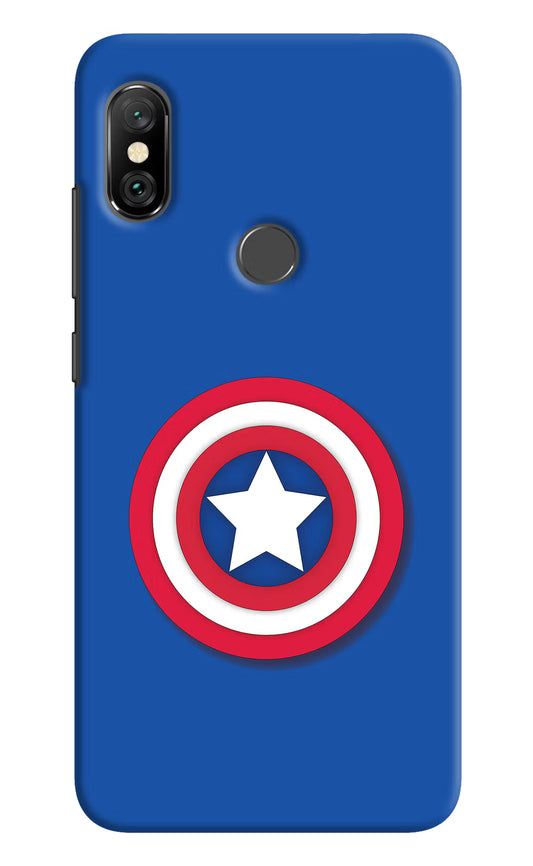 Shield Redmi Note 6 Pro Hard Case Back Cover by Casekaro