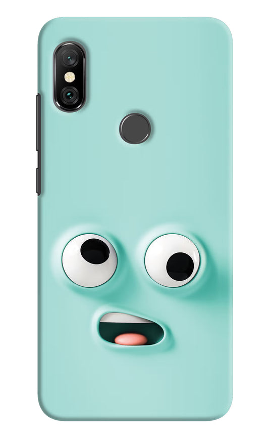 Funny Cartoon Redmi Note 6 Pro Hard Case Back Cover by Casekaro