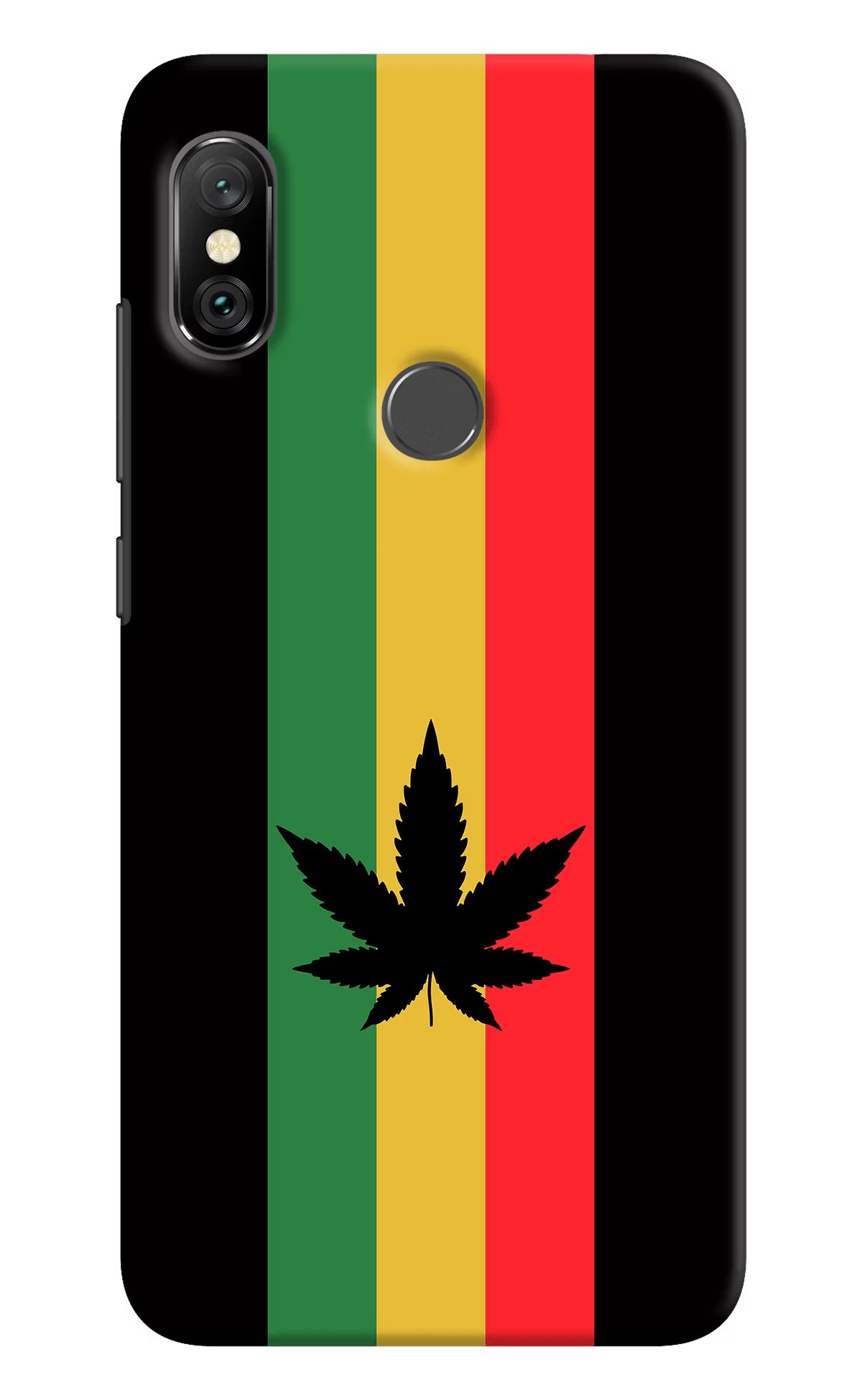 Weed Flag Redmi Note 6 Pro Hard Case Back Cover by Casekaro