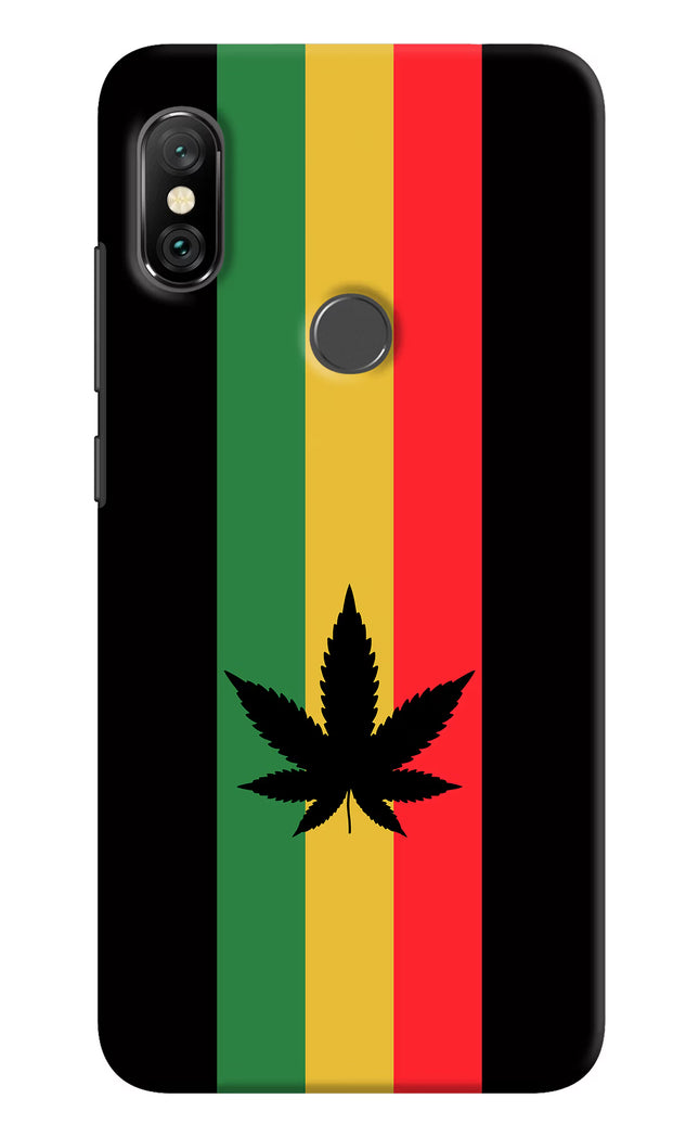 Weed Flag Redmi Note 6 Pro Hard Case Back Cover by Casekaro