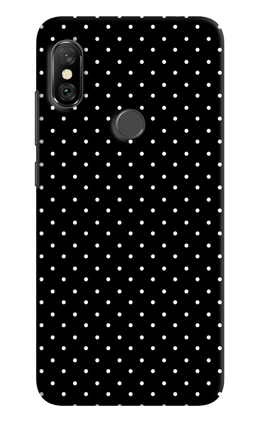 White Dots Redmi Note 6 Pro Back Cover, Hard case