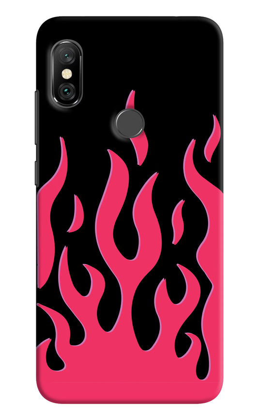 Fire Flames Redmi Note 6 Pro Hard Case Back Cover by Casekaro