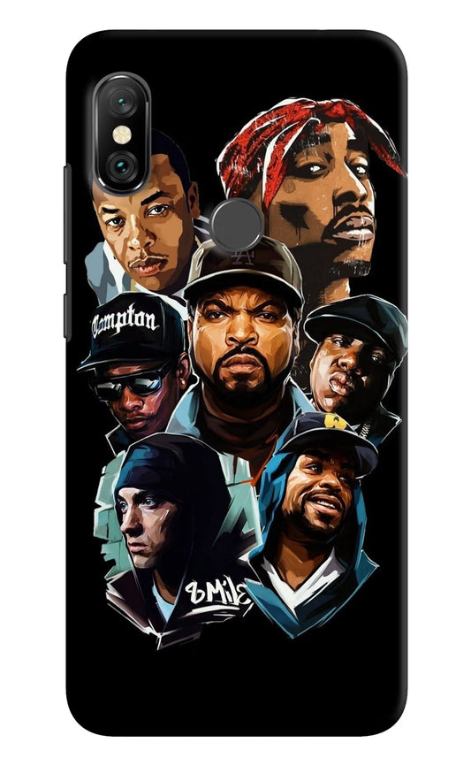 Rappers Redmi Note 6 Pro Hard Case Back Cover by Casekaro