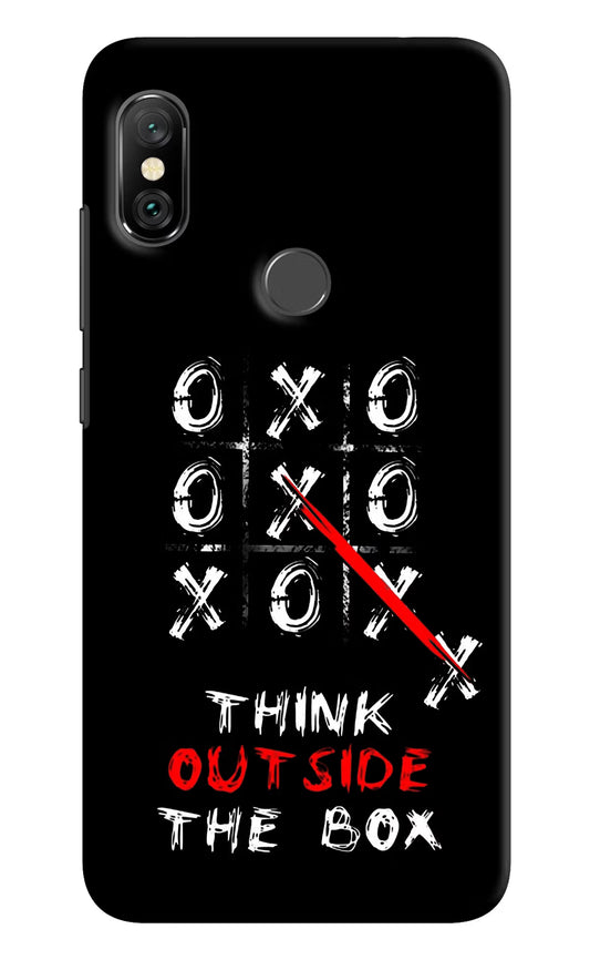 Think out of the BOX Redmi Note 6 Pro Hard Case Back Cover by Casekaro