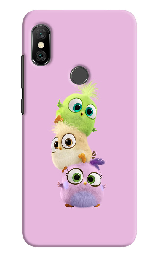 Cute Little Birds Redmi Note 6 Pro Hard Case Back Cover by Casekaro