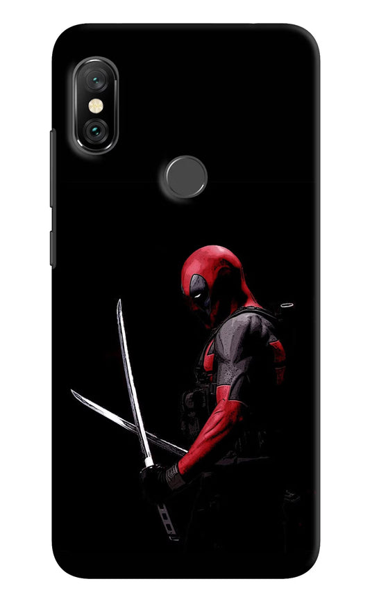 Deadpool Redmi Note 6 Pro Hard Case Back Cover by Casekaro