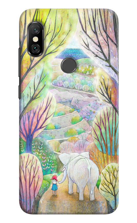 Nature Painting Redmi Note 6 Pro Hard Case Back Cover by Casekaro